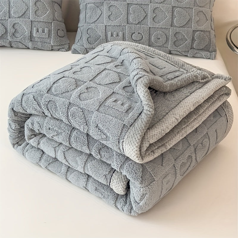 Luvikno | Stilfullt korallfleece-teppe for maksimal komfort