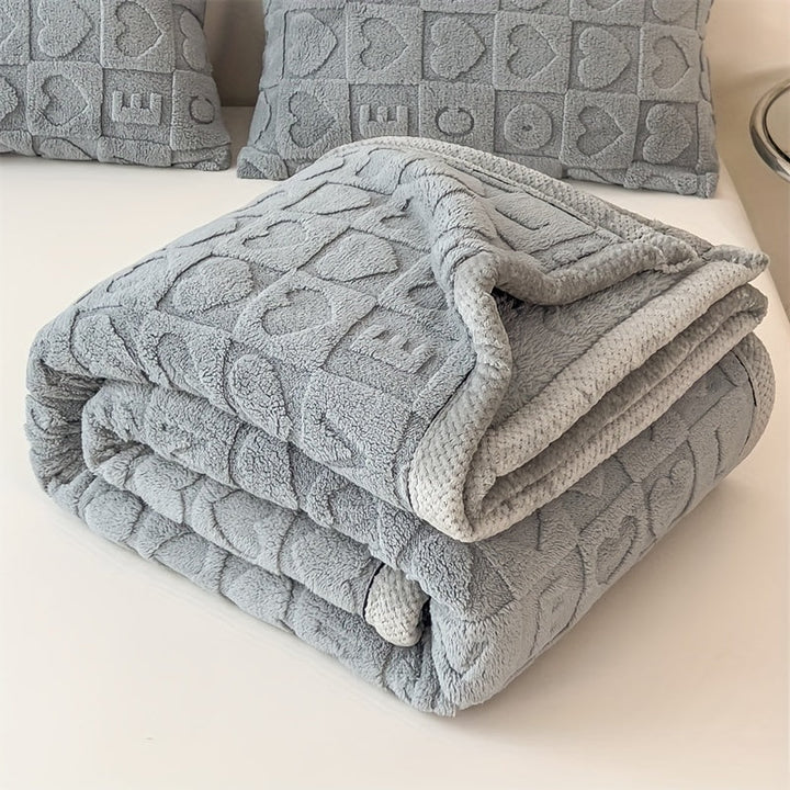 CozyCoral – Luksus Fleece-teppe for Alle Årstider Luvikno