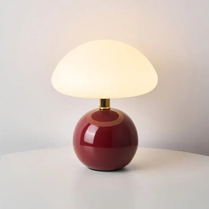 Luvikno | Krem Sopp Lampe - Fransk Vintage Lampe