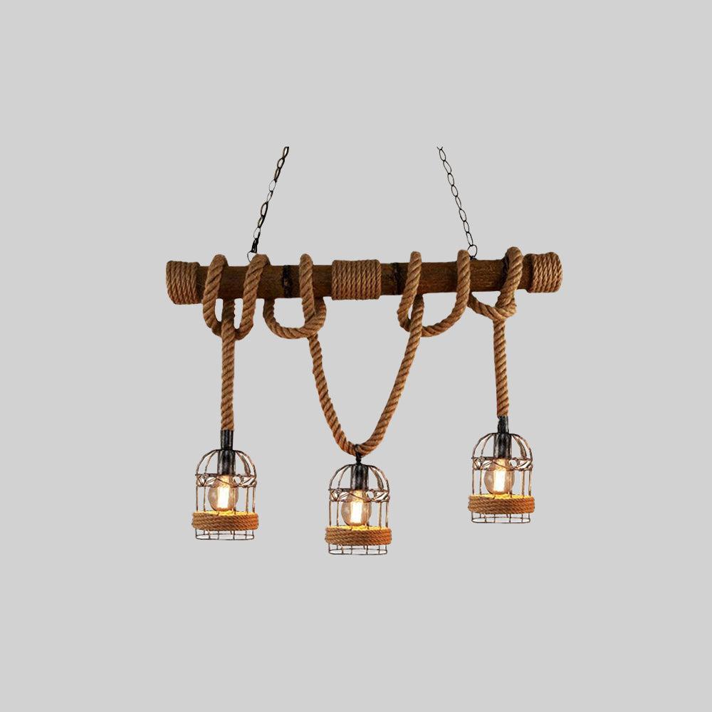 Luvikno | AlessioGlow - Retro Metall Tre Pendellampe for Atmosfæriske Interiører