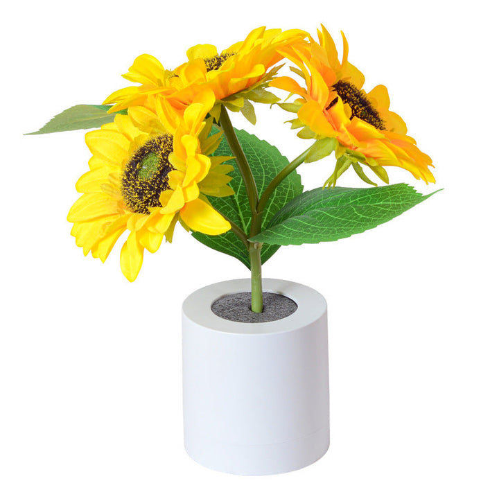 Bordlampe Solsikke LED USB Oppladbart Lys Luvikno