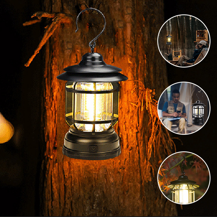 Luvikno | Bærbar Retro Campinglampe