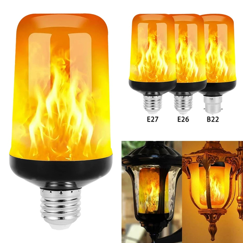 LED FLAME LIGHT PARTY LAMP - 4 MODUSER BRANN SIMULERING | Luvikno