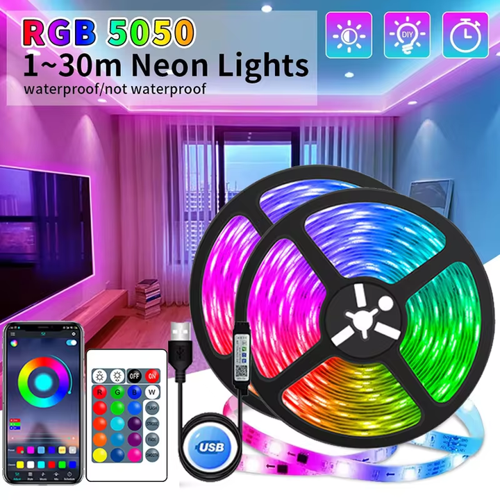 RGB LED-stripe for rom og TV Luvikno