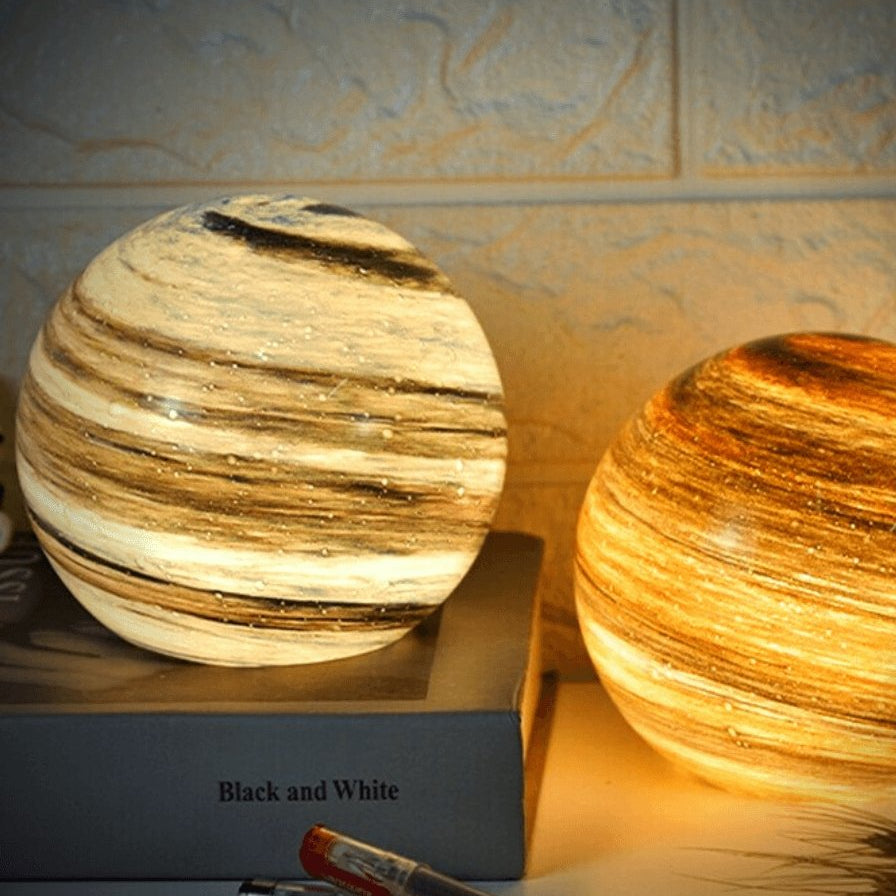 Glass Moon Lamp Luvikno