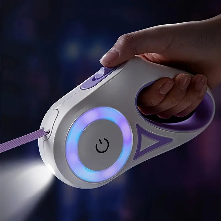 GlowGuard Lysende Hundeleash med Lommelykt Luvikno