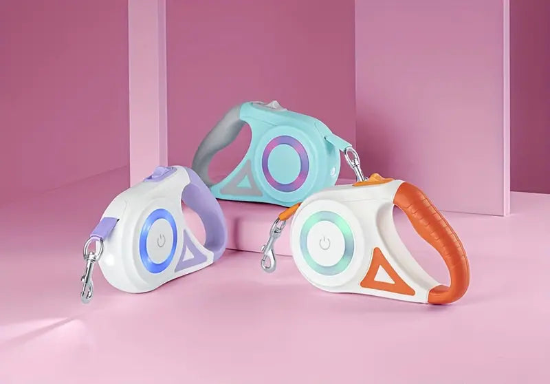 GlowGuard Lysende Hundeleash med Lommelykt Luvikno