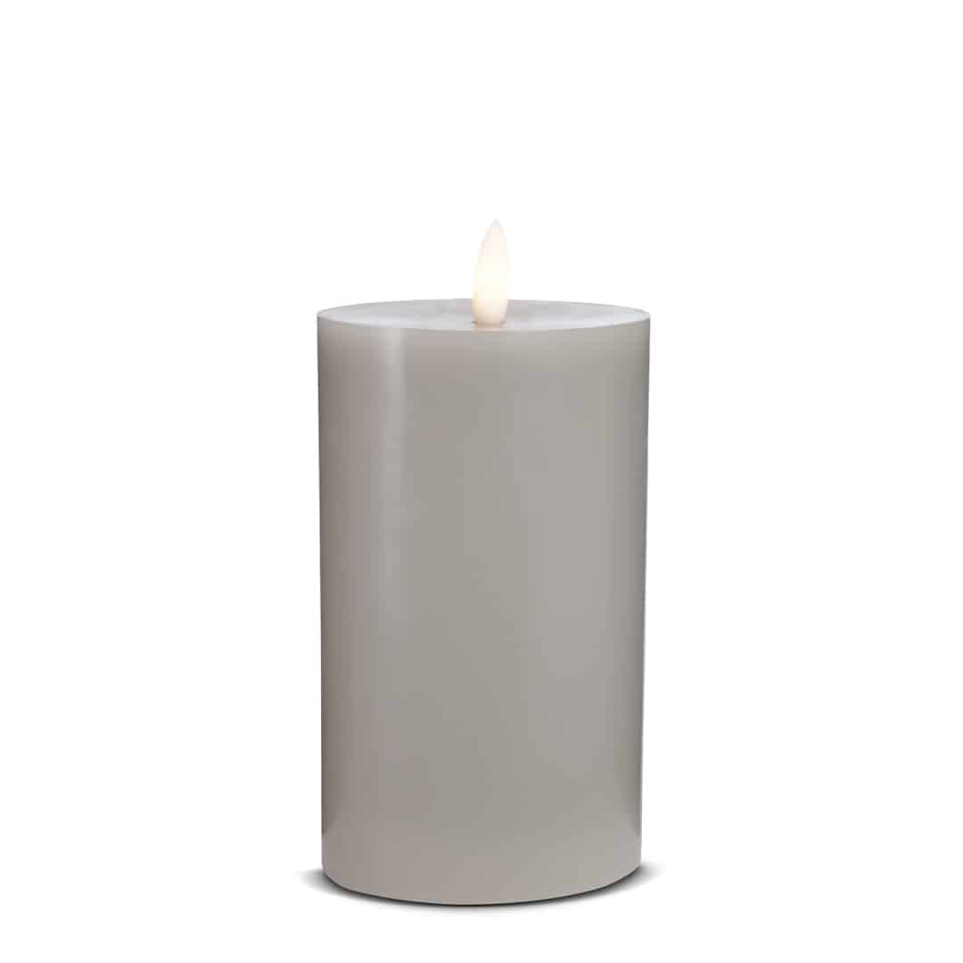 LED Stearinlys (1 stk) med realistisk 3D flamme 5 x 15 cm | Luvikno