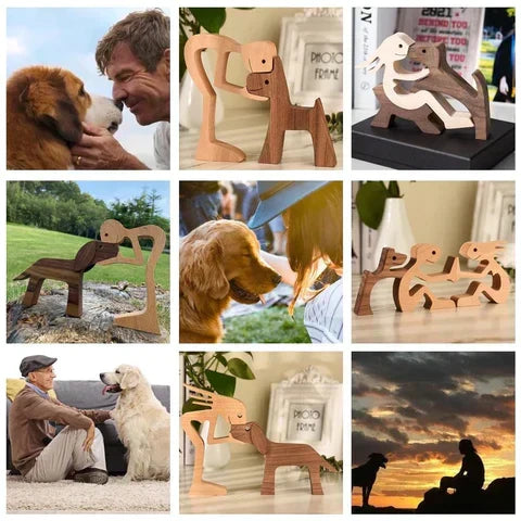 Håndlaget hundefigur - HeartBond Luvikno