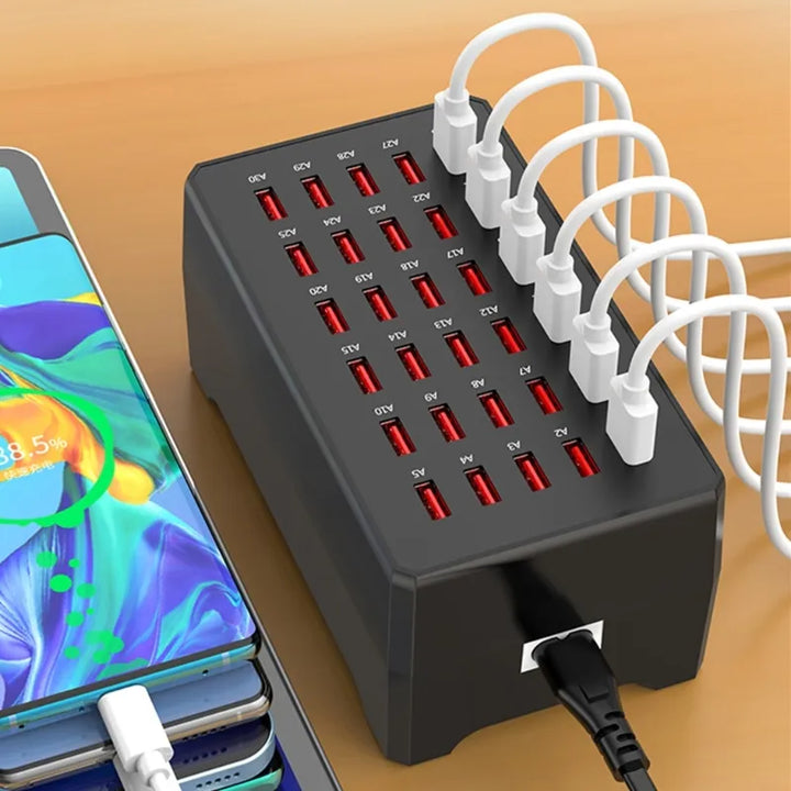 USB Multi-Port Skrivebords Laderstasjon Luvikno