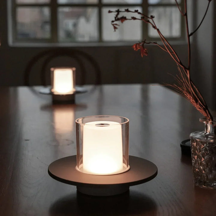 Glass Candle Table Lamp | Luvikno