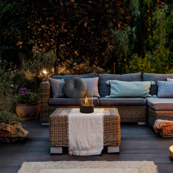 GlowLuxe - Elegant Portable Table Fire Lantern Luvikno