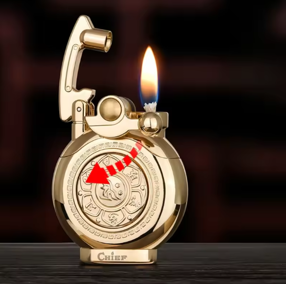 Mechanisk Flip Top Kerosene Vindbeskyttende Lighter | Luvikno