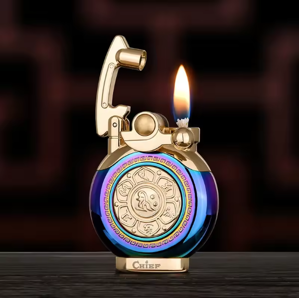 Mechanisk Flip Top Kerosene Vindbeskyttende Lighter | Luvikno