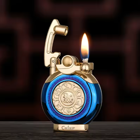 Mechanisk Flip Top Kerosene Vindbeskyttende Lighter | Luvikno
