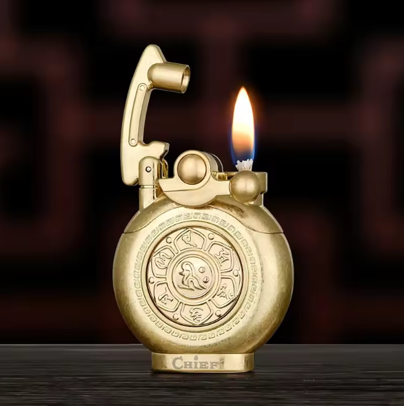 Mechanisk Flip Top Kerosene Vindbeskyttende Lighter | Luvikno