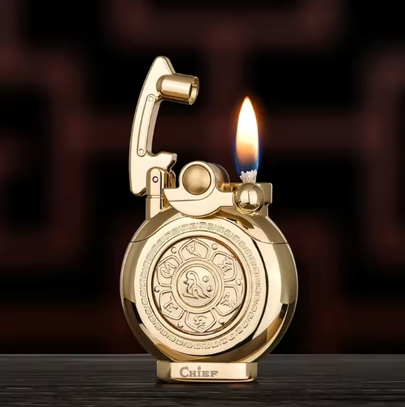 Mechanisk Flip Top Kerosene Vindbeskyttende Lighter | Luvikno