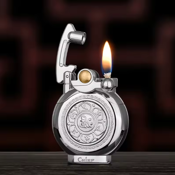 Mechanisk Flip Top Kerosene Vindbeskyttende Lighter | Luvikno