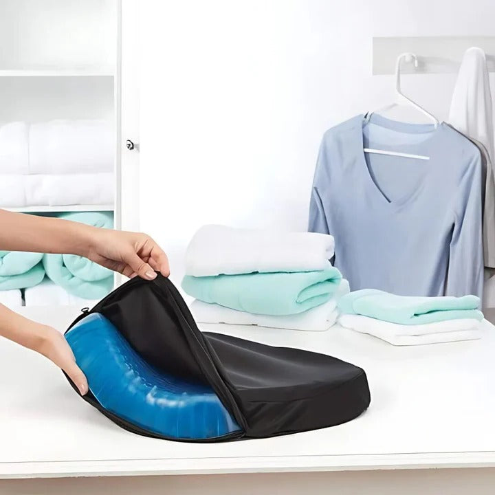 Luvikno | PressureFree ortopedisk gel setetrekk – Pustende bikube-design for halebeins- og ryggsmertelette