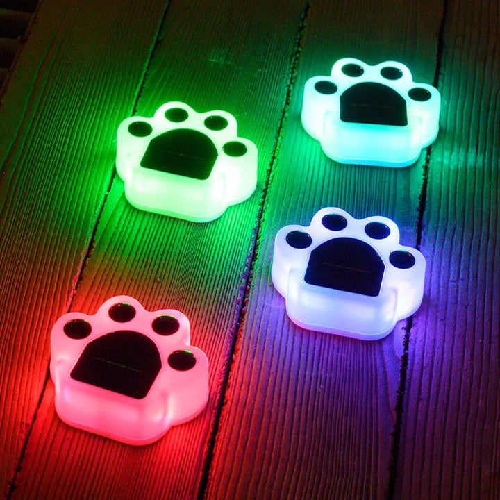 Trådløst Solenergi Poteavtrykk Hagebelysning - PawsGlow | Luvikno