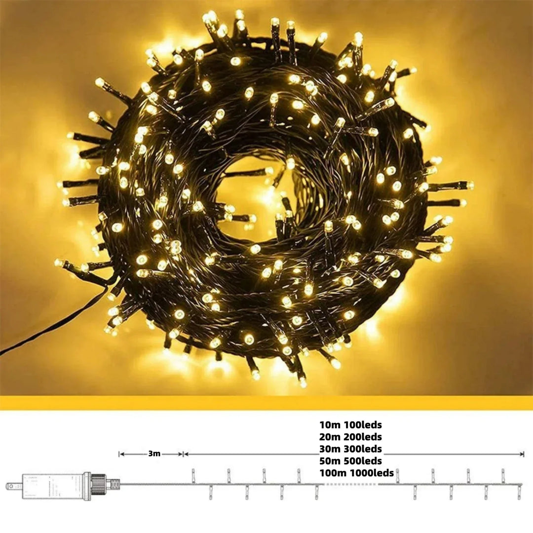 Christmas Delight - Magiske LED Gardin Lys for Utendørs Luvikno