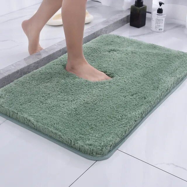 Luvikno | Antiskli Bade Mat Hurtigtørkende Mikrofiber 50 x 80 cm Luksus Komfort Sikkerhet