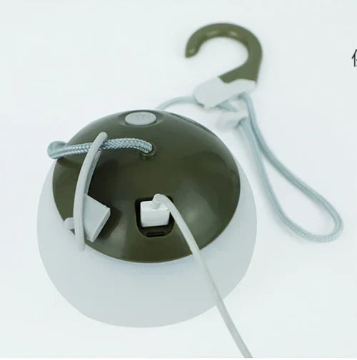 Retro oppladbar campinglampe med USB Luvikno