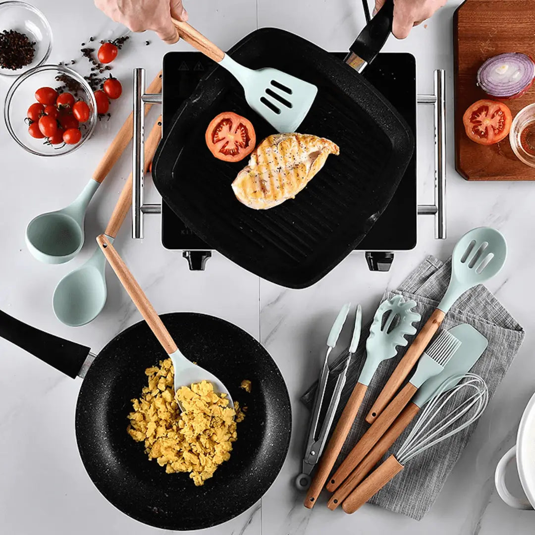 Luvikno | Silikon Kjøkkenredskapssett - FlexiChef