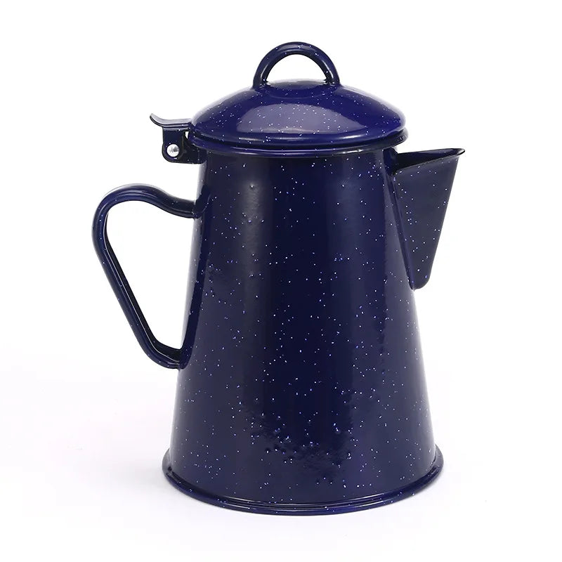 Stor kapasitet emaljert håndtak kjele for kaffe te vann emaljekjele | Luvikno