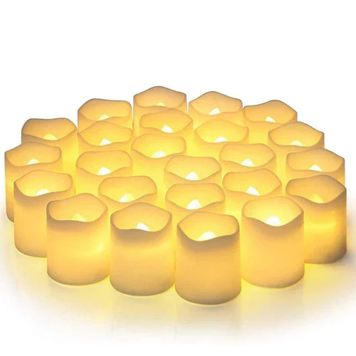 LED Lys Varme Hvit Flameless Plast Sett Luvikno