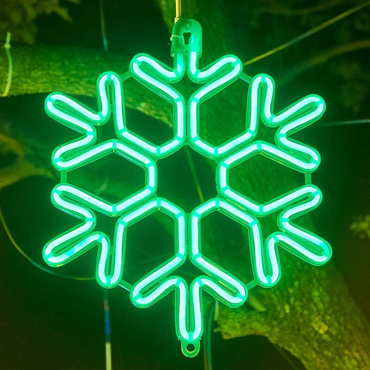 Juledekorasjoner LED Utendørs Snøfnugg Lys Luvikno