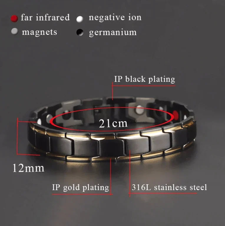 Magnetisk armbånd for damer og herrer – Justerbart, stilige og komfortabelt | Luvikno