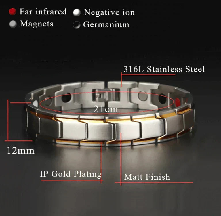 Magnetisk armbånd for damer og herrer – Justerbart, stilige og komfortabelt | Luvikno