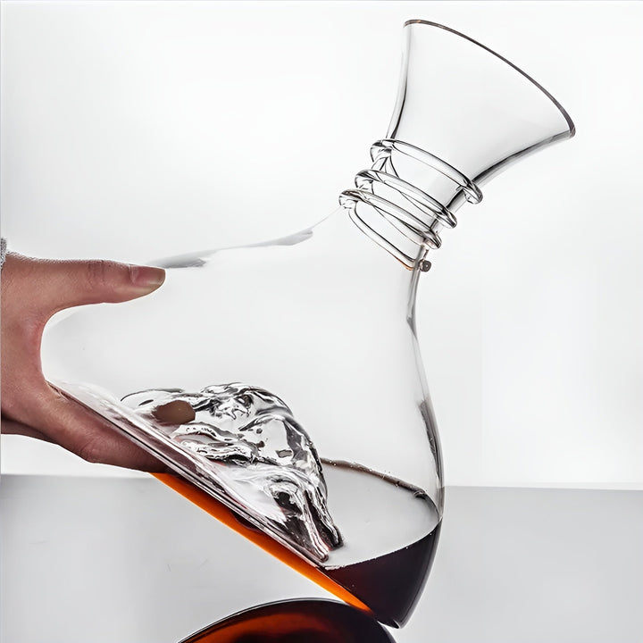 Rødvinskaraffel krystallglass – whisky viner vin rask fosse isfjell dispenser rødvinskjele | Luvikno