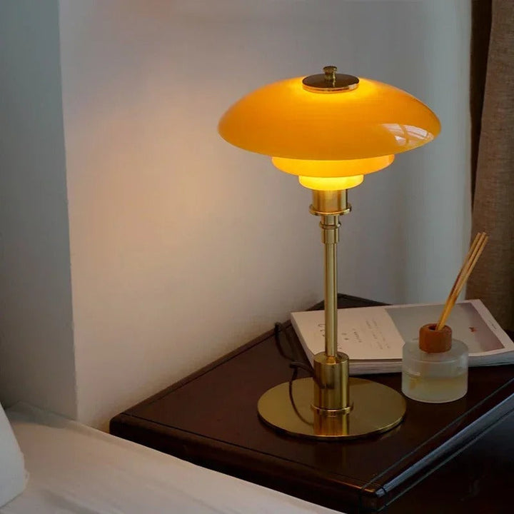 Nordic Glass Table Lamp – Minimalist LED Lys for Hjem | Luvikno