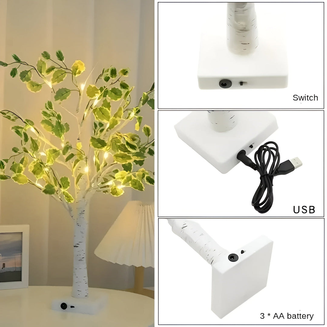 Luvikno | Magisk BrightTree Bordlampe – Elegant Treedesign med Varm LED-belysning