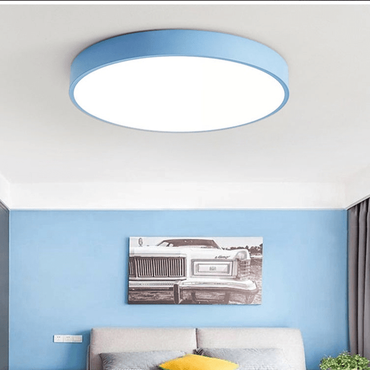 Luvikno | Nordic Wood LED Taklampe – Macaron Design, 23–30cm