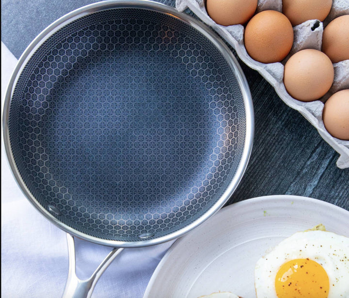 RoestvrijChef | LuviknoRipebestandig stekepanne med honningkcomstruktur | Luvikno