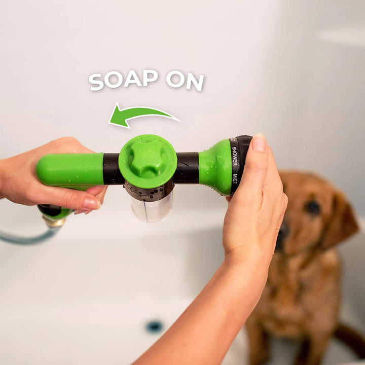 Luvikno | PetWash 360° – Høytrykk Hundebad Spray med 3 Moduser & Vannkontroll