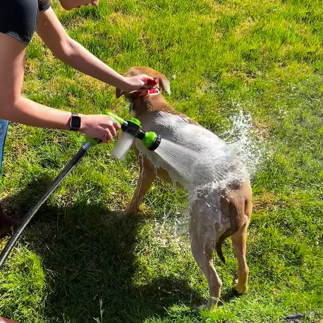 Luvikno | PetWash 360° – Høytrykk Hundebad Spray med 3 Moduser & Vannkontroll