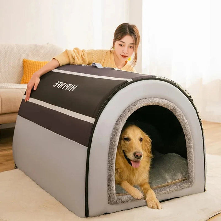 2022 Ny vinter varm sammenleggbar hundehus hundeseng kjæledyrprodukter små og mellomstore hunder varme kjæledyrprodukter valpehule sofa | Luvikno