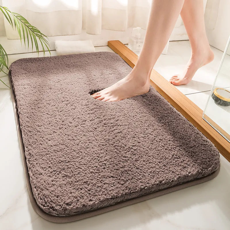 Baderomsmatte Plysj Myk Rugg Non Slip Luvikno