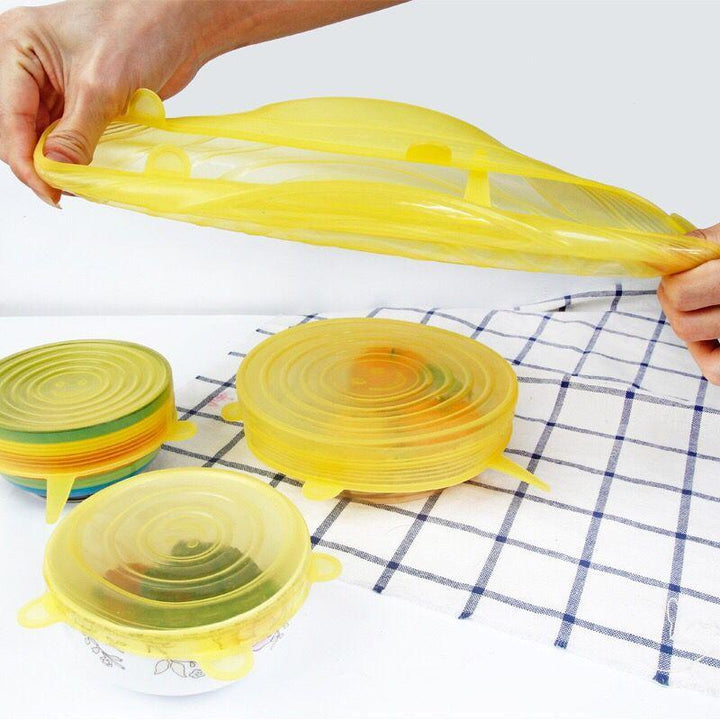EcoLid - 6 Silikon Reusable Stretch Covers | Luvikno
