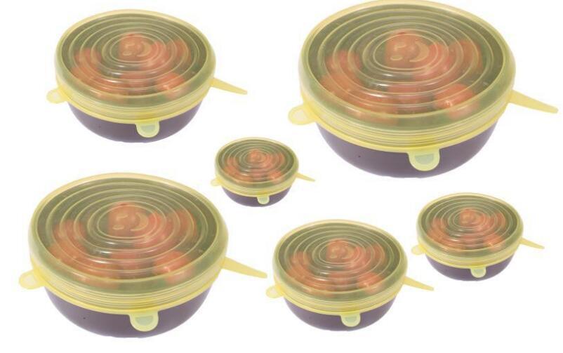 EcoLid - 6 Silikon Reusable Stretch Covers | Luvikno