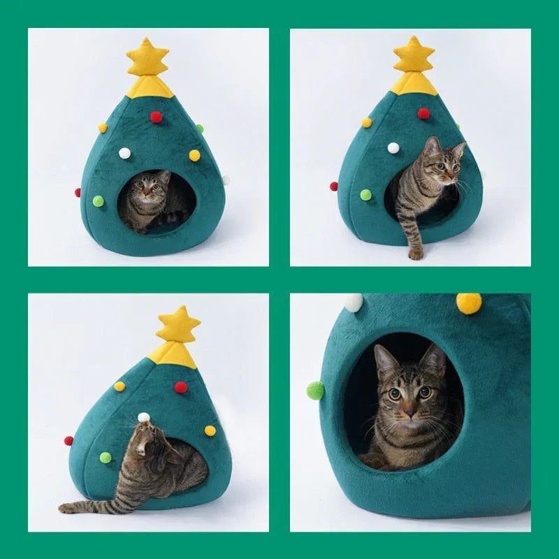 Katte seng juletrær – CozyTree Haven Luvikno