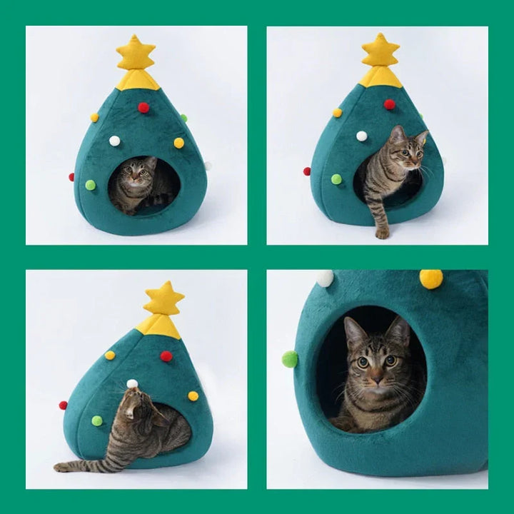 Katte seng juletrær – CozyTree Haven Luvikno