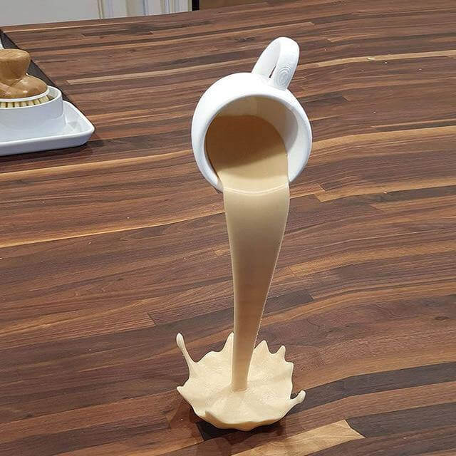 Flytende Sølende Kaffe Kopp Dekor | Luvikno