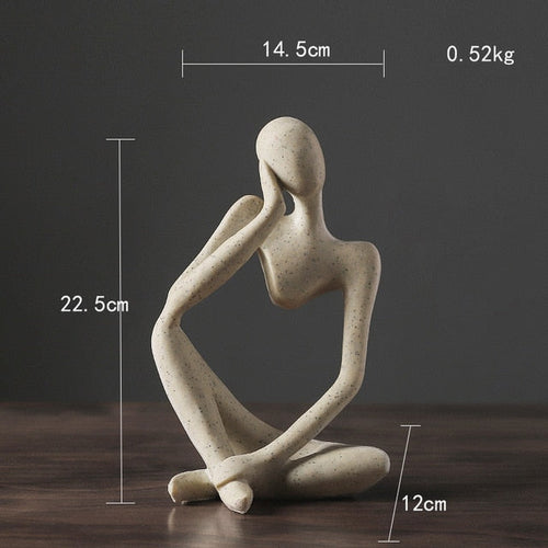Nordic Abstract Unique Thinker Figurine Home Decor | Luvikno