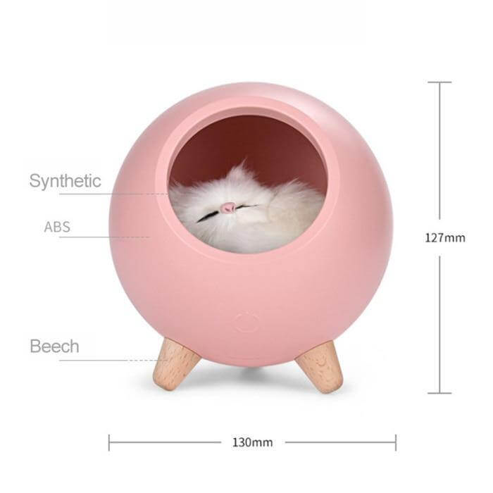 Søt kjæledyrhus USB LED nattebelysning | Luvikno