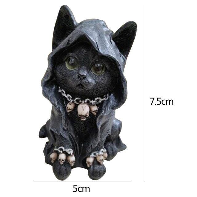 Resin Luviknoack Cat Statue Decor | Luvikno